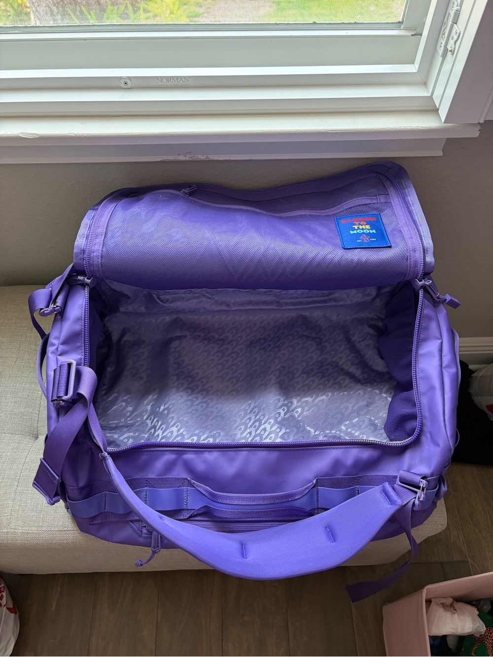 Baboon to the Moon Purple Limited Edition Go-Bag Weekend Duffle Small 40L